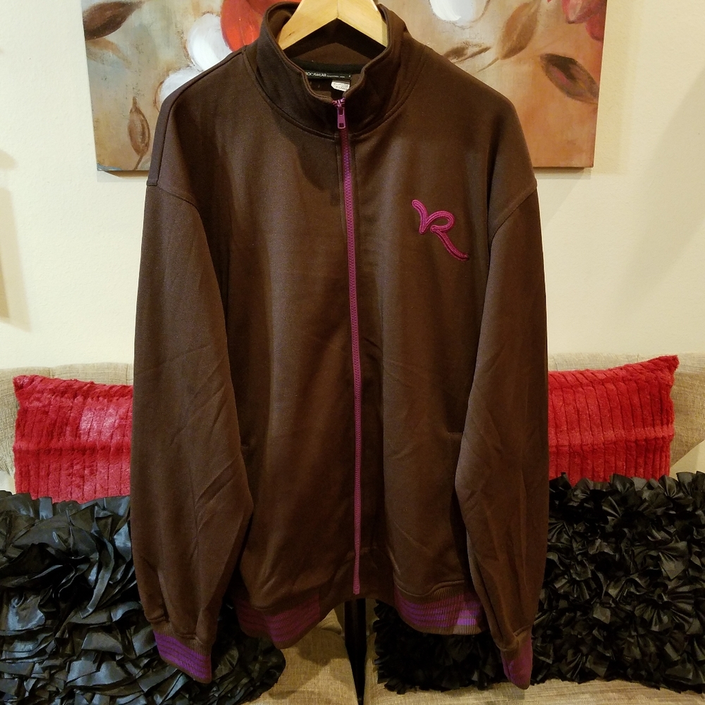 Rocawear Brown and Purple Lightweight Jacket